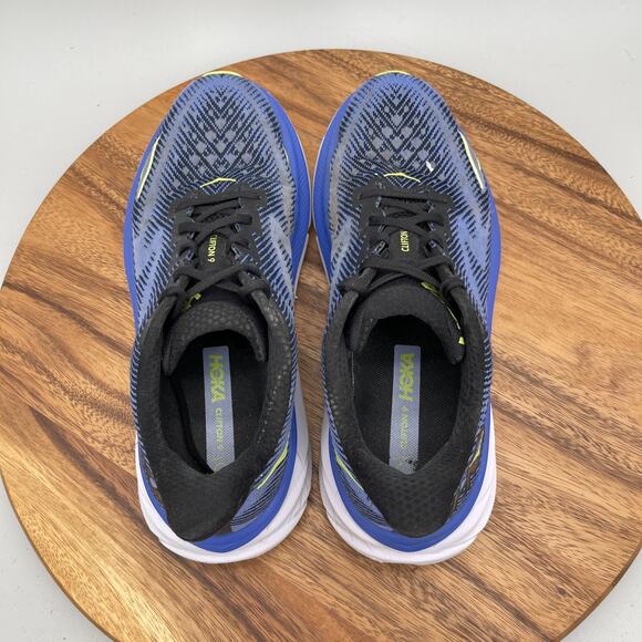 Hoka One One Clifton 9 Shoes Womens Size 10.5 B Blue Running Comfort Walking Gym - Picture 5 of 9